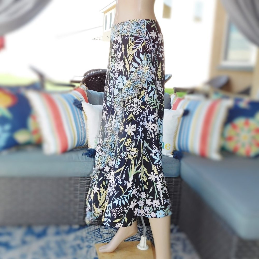 Women’s Calvin Klein Floral Midi Skirt SZ. 4 NEW - Picture 4 of 7
